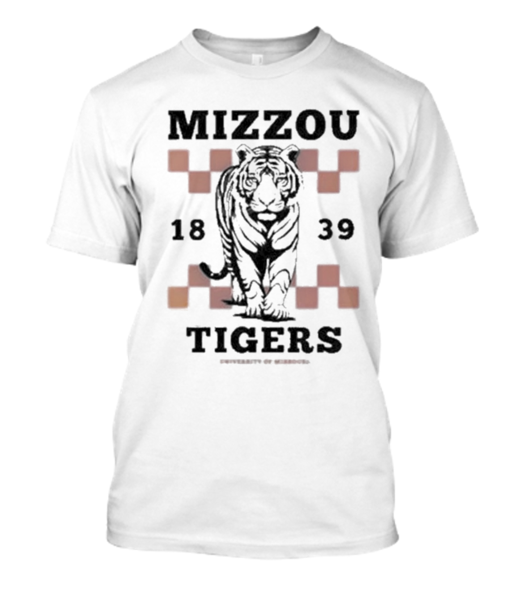 Mizzou Tigers Walking Tiger 1839 University Of Missouri T-Shirt