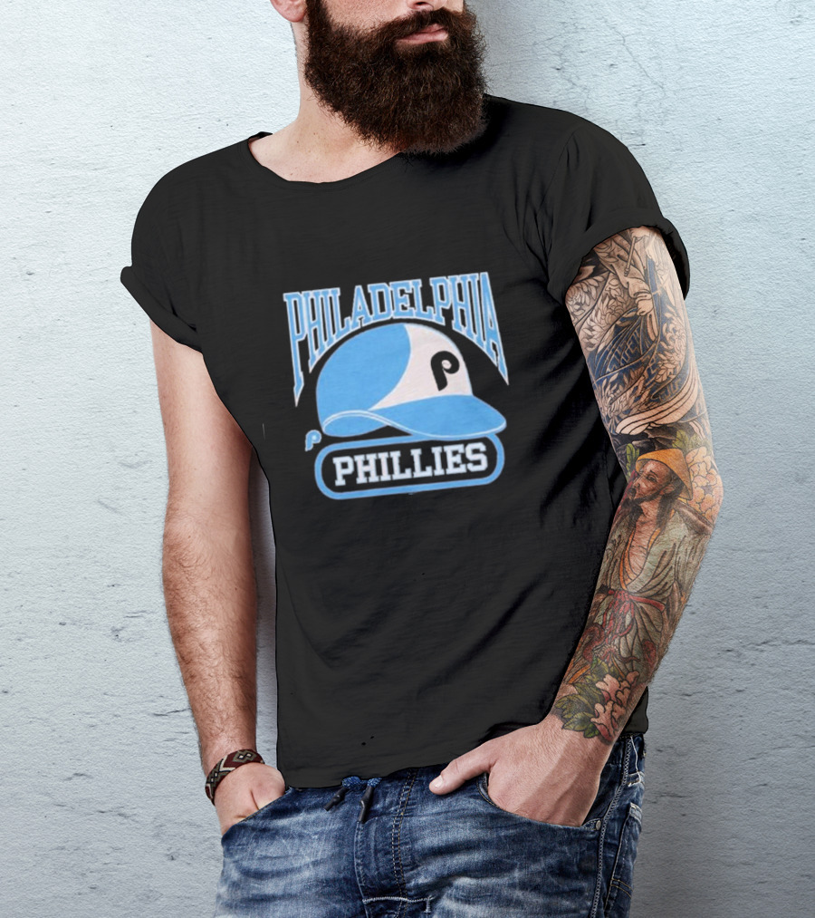 Philadelphia Phillies Blue Helmet Logo T-Shirt