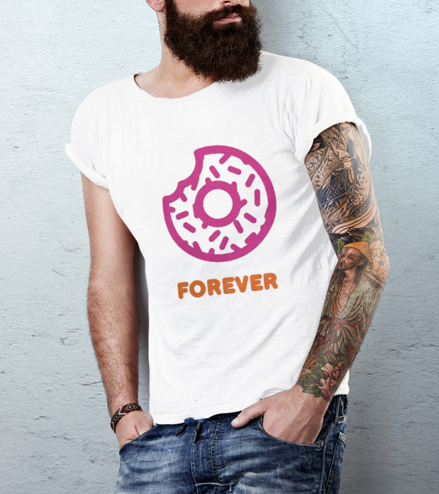 Dunkin Donut Forever Merch Pink Sprinkled T-Shirt