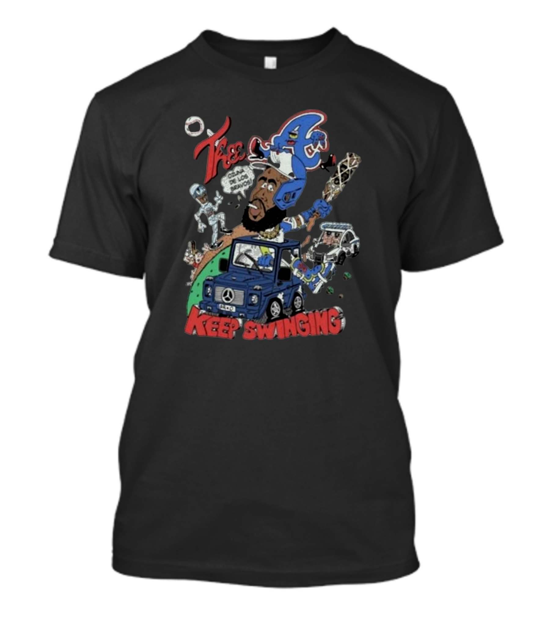 Thee A Keep Swinging Car Baseball Iconic T-Shirt