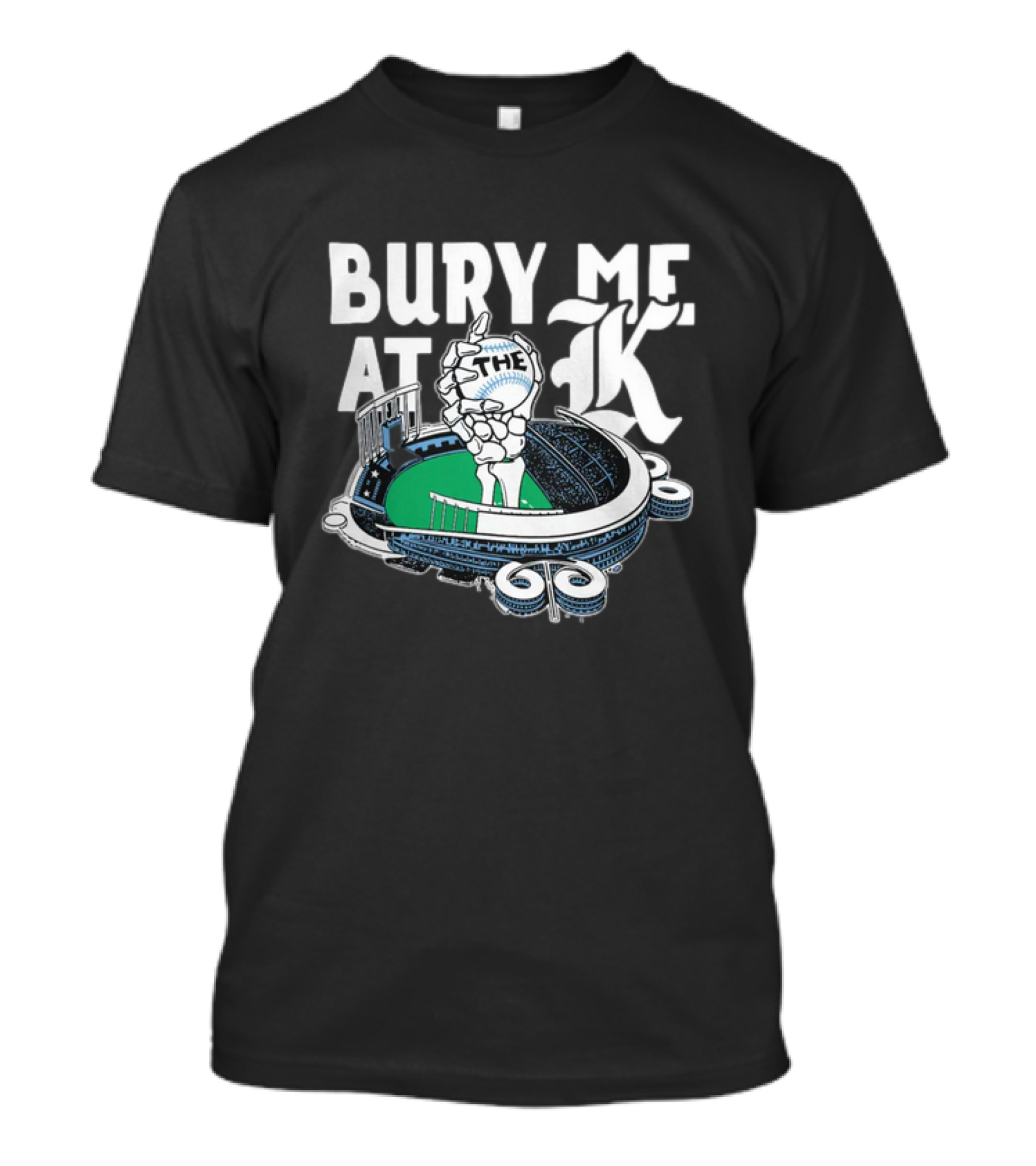 Kansas City Baseball Bury Me At The K Stadium T-Shirt