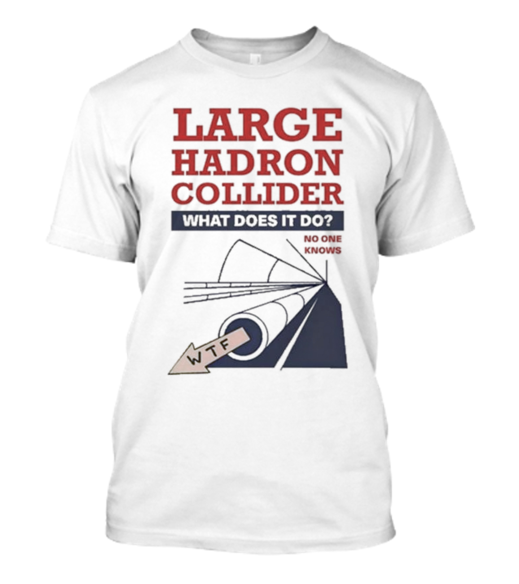 Large Hadron Collider What Does It Do No One Knows WTF T-Shirt