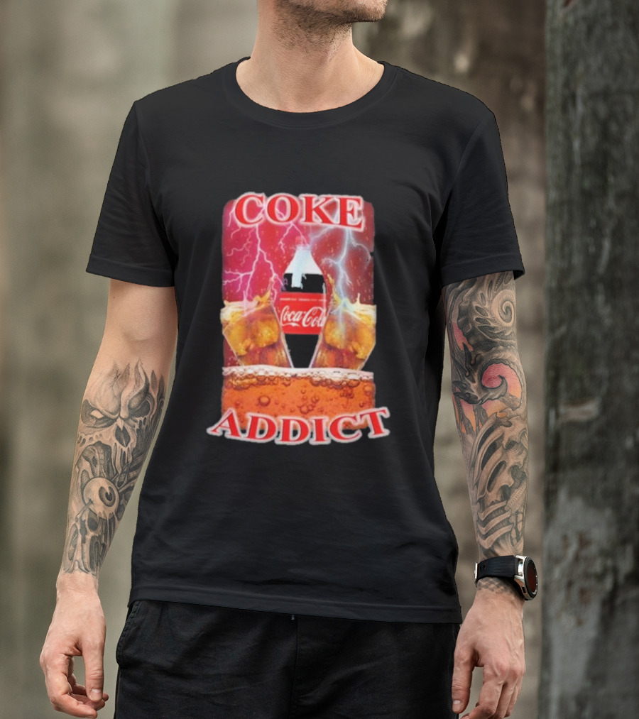 Coke Addict Orbital Clothing Coca-Cola Lightning Bubbles T-Shirt