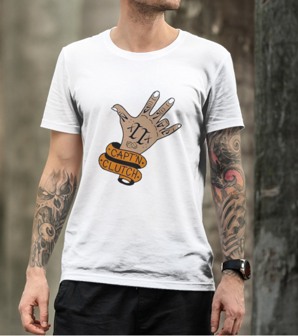 Cap’n Clutch Five Dice Hand Tattoo T-Shirt