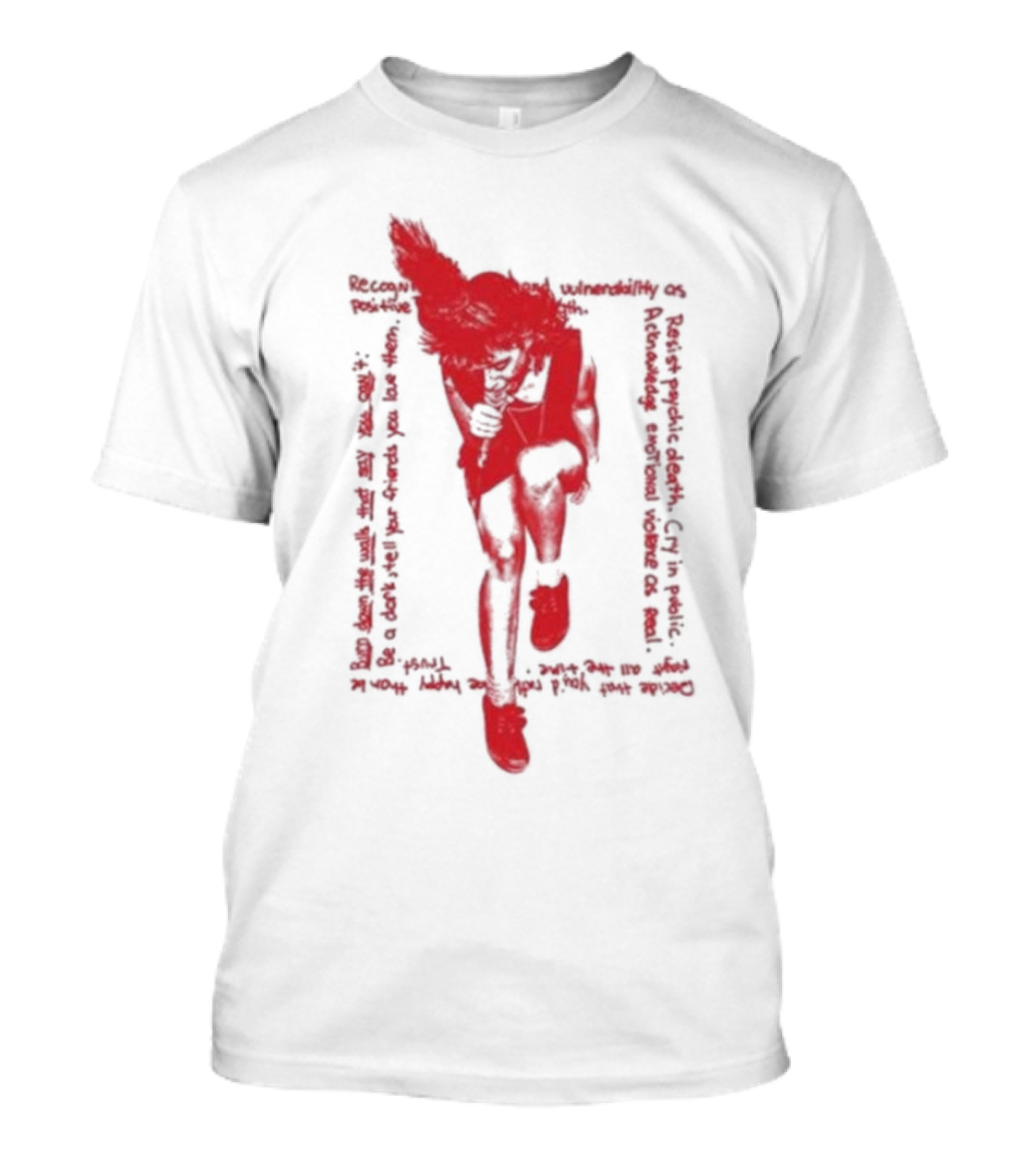 Rebel Girl Kathleen Hanna Run Fast Vulnerability Comfort Feminist Power T-Shirt