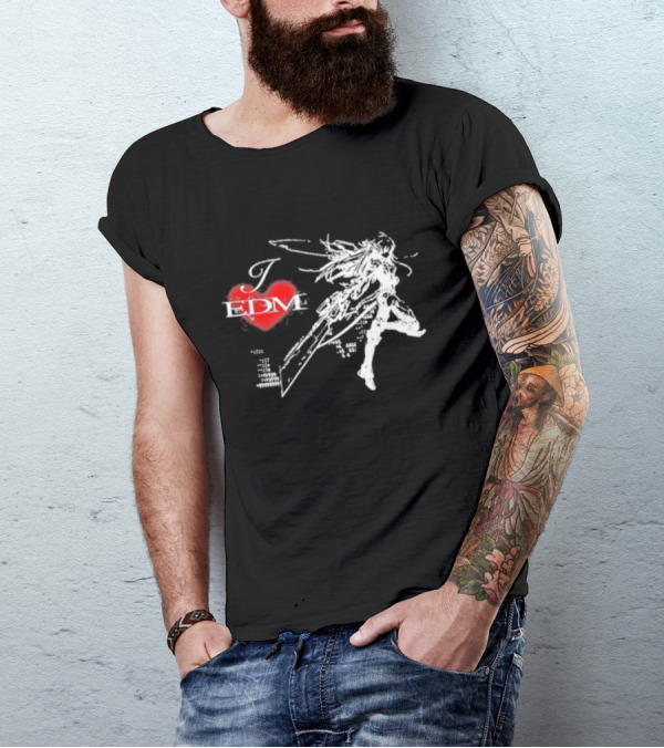 Ninajirachi I Love EDM Cyber Warrior Dance Fusion T-Shirt