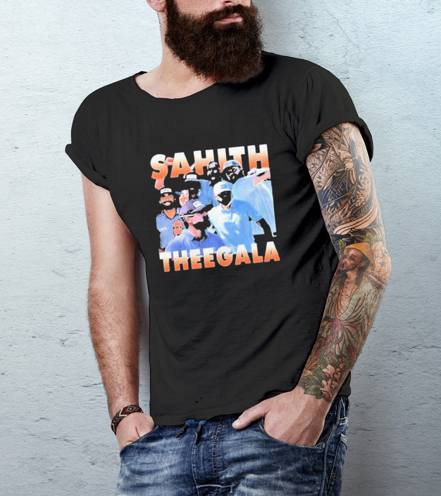 Sahith Theegala Celebratory Golf Moments T-Shirt