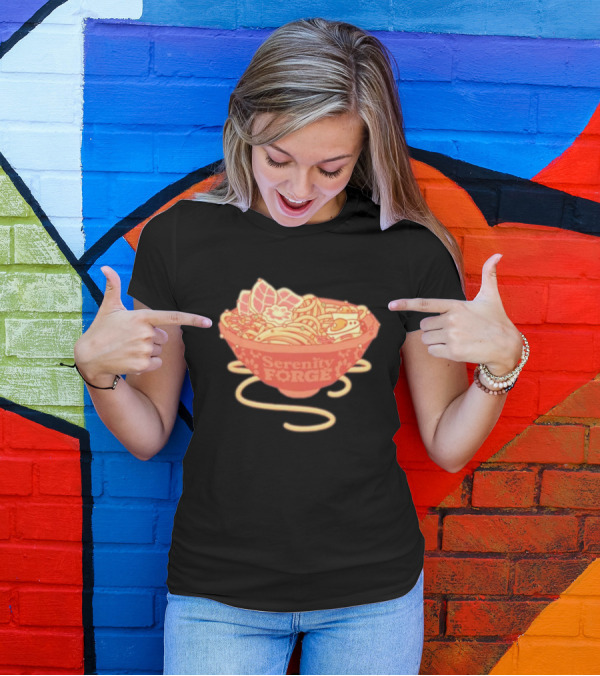 Serenity Forge Anniversary Ramen Noodles Celebration Bowl T-Shirt