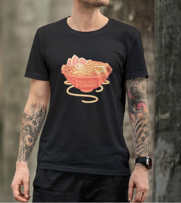 Serenity Forge Anniversary Ramen Noodles Celebration Bowl T-Shirt