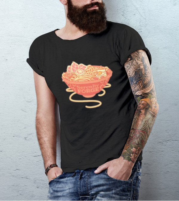 Serenity Forge Anniversary Ramen Noodles Celebration Bowl T-Shirt