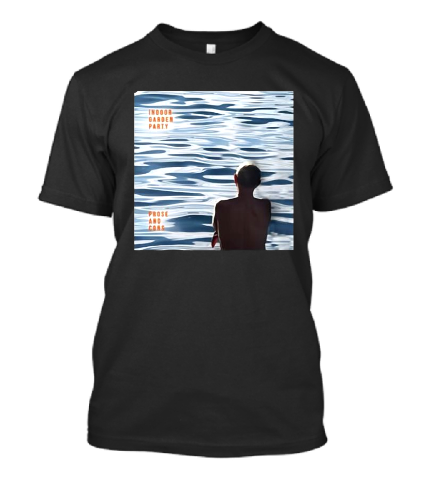 Indoor Garden Party Prose And Cons Album Art Water Reflection Scene T-Shirt