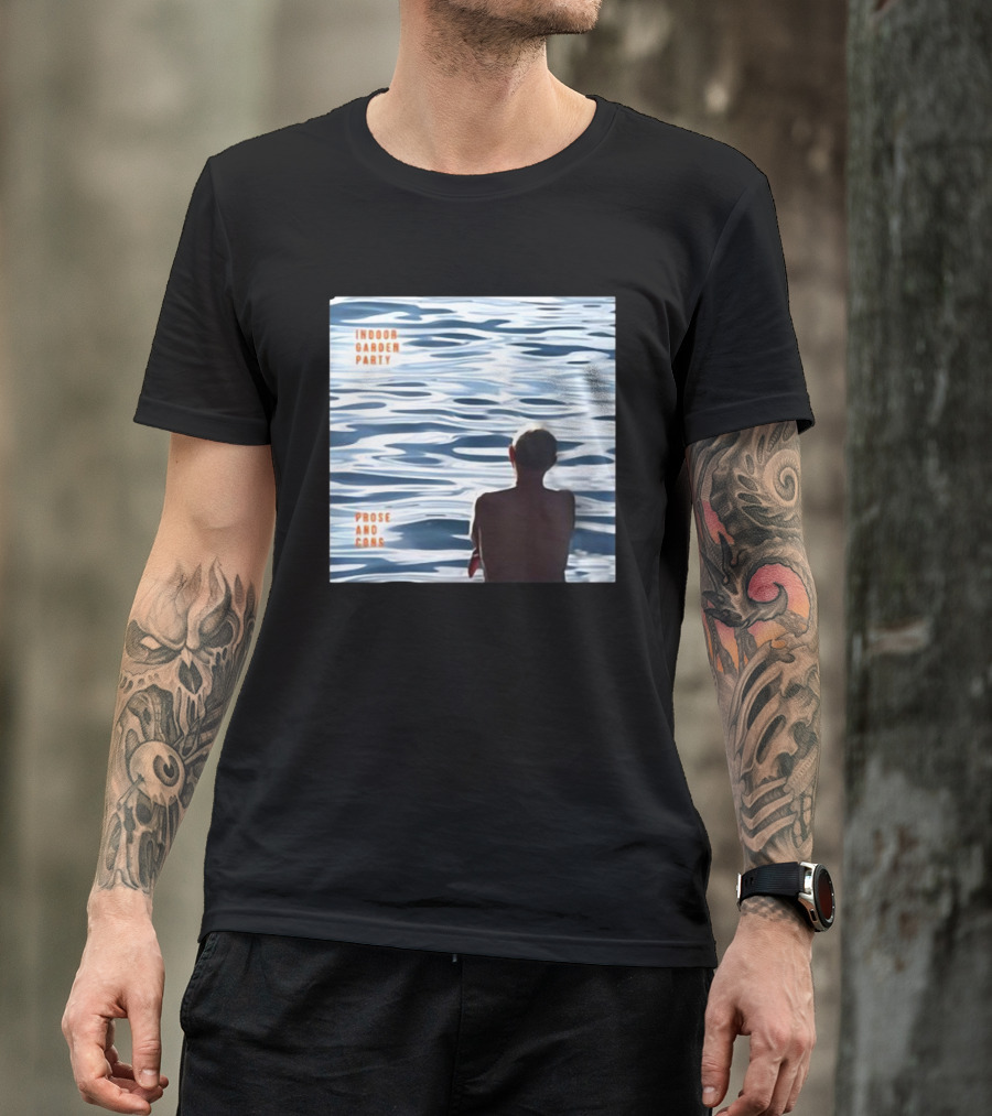 Indoor Garden Party Prose And Cons Album Art Water Reflection Scene T-Shirt