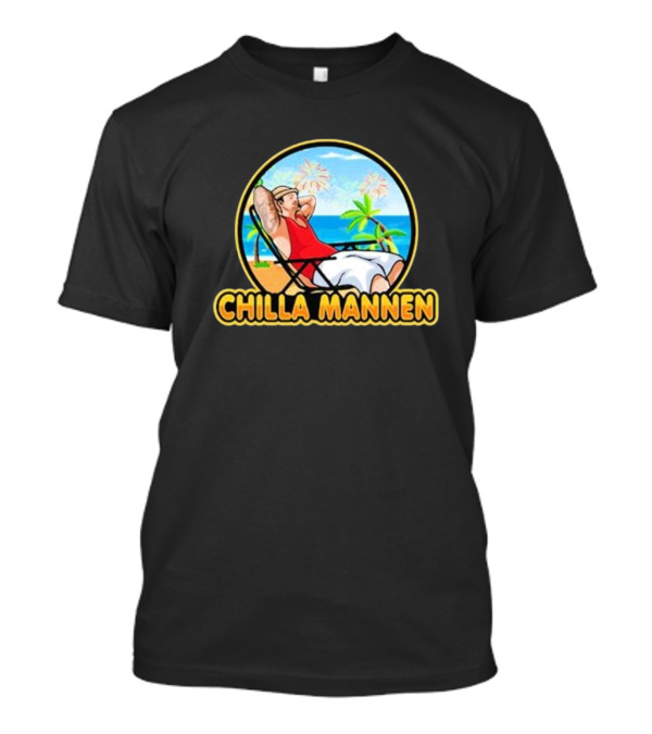 Keebabb Chilla Mannen 2024 Beach Relaxation Tropical Palms T-Shirt