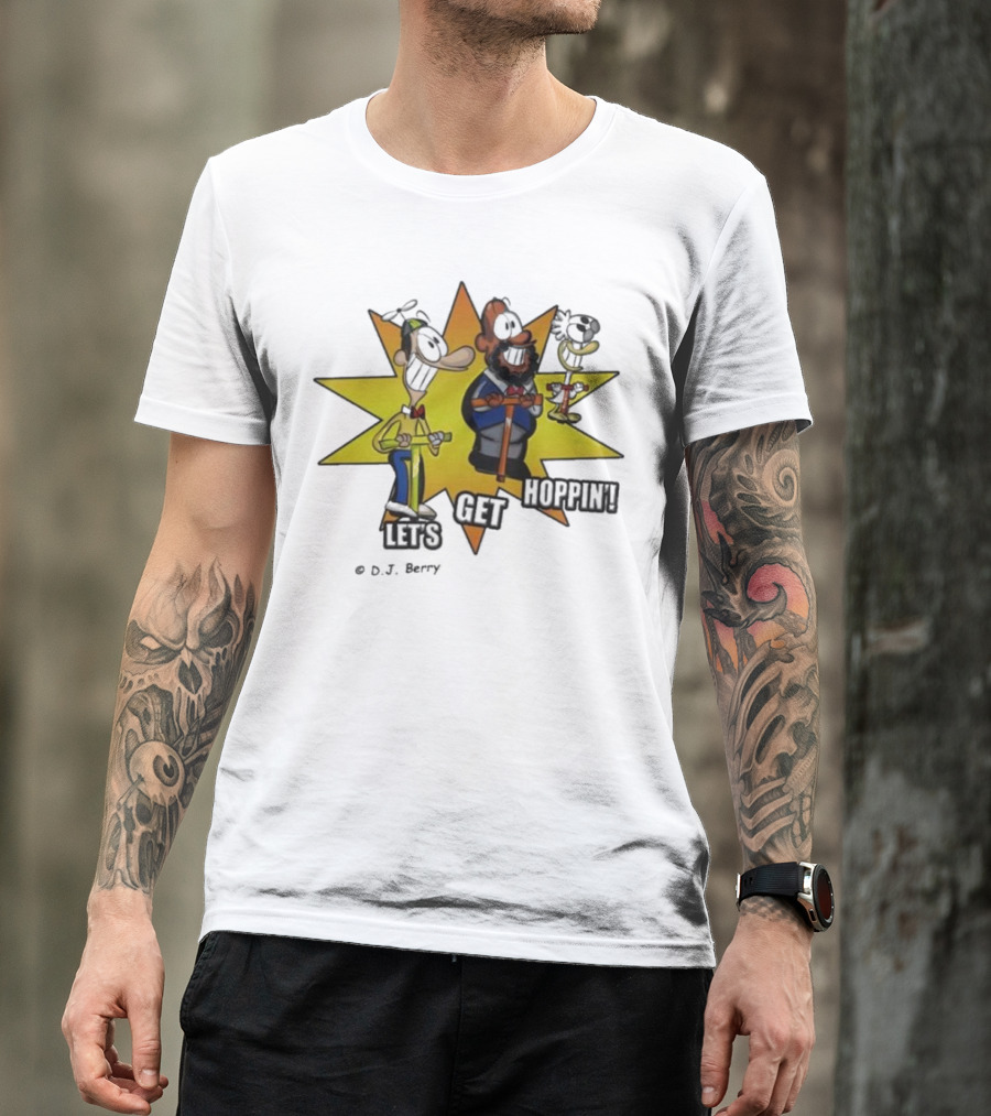 Let's Get Hoppin D.J. Berry Comic Burst T-Shirt