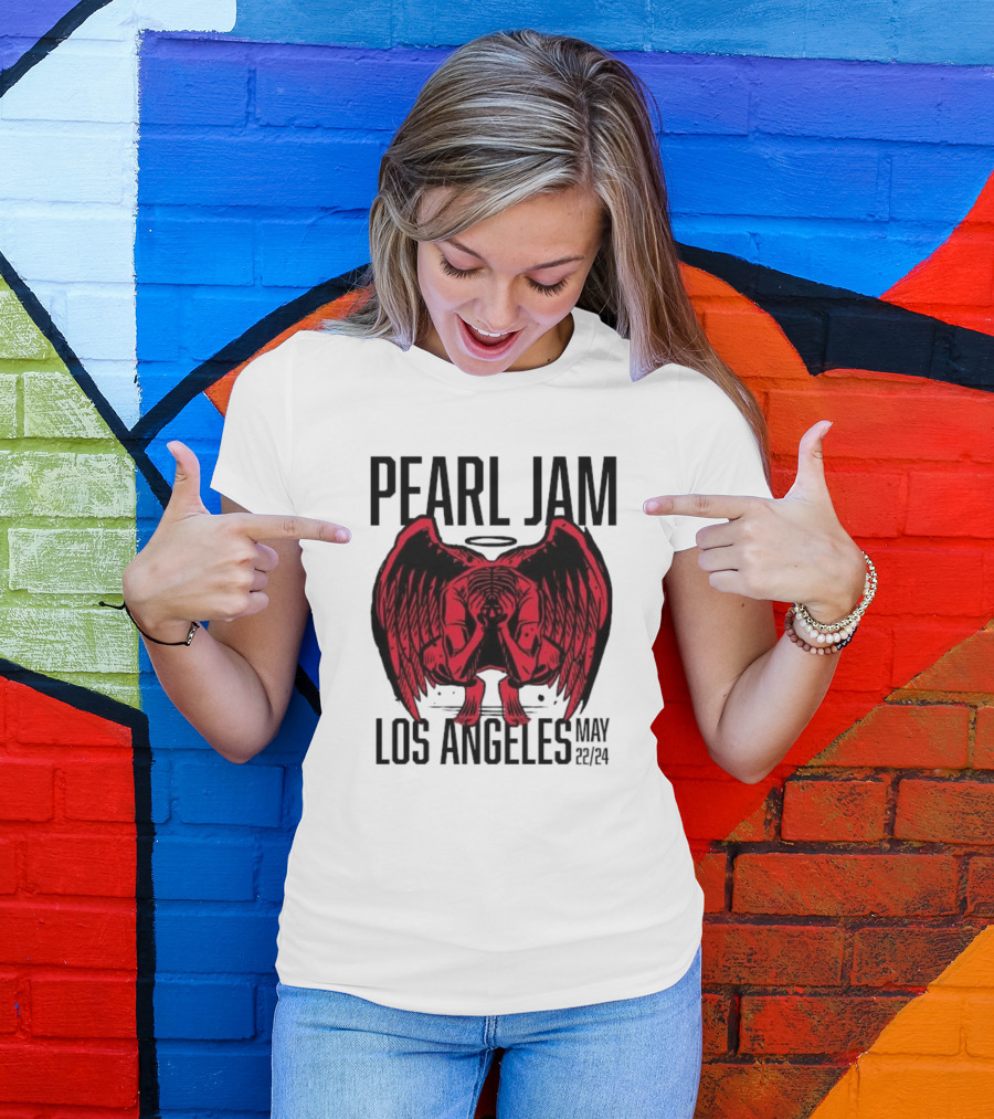 Pearl Jam Los Angeles May 22 2024 Tour Angel T-Shirt