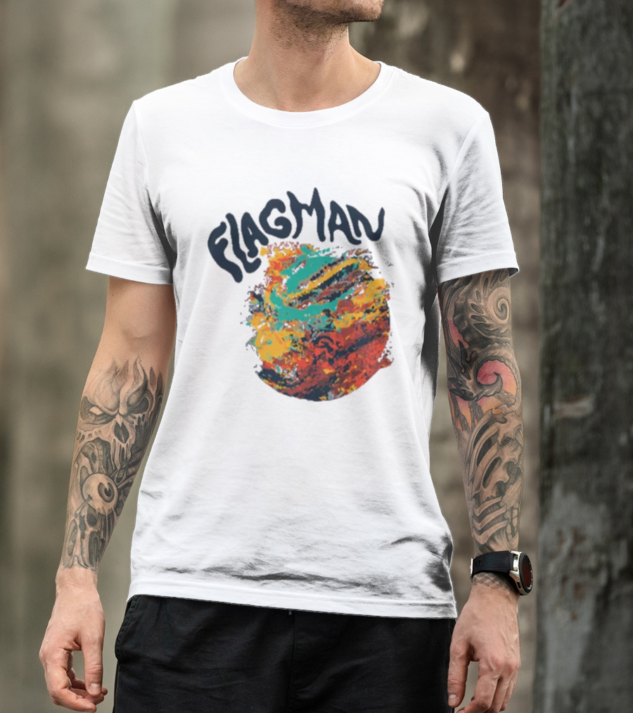 FLAGMAN Swirl Vibrant Earth Hues T-Shirt