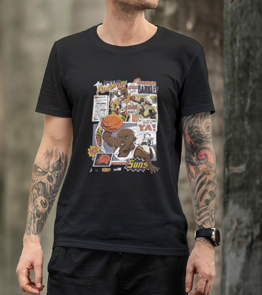 The Adventures Charles Barkley Phoenix Suns Comic Vintage 90s Salem Sportswear T-Shirt
