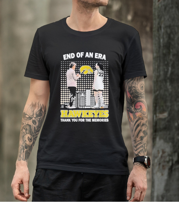 End Of An Era Lisa Bluder Hawkeyes Thank You For The Memories Basketball T-Shirt