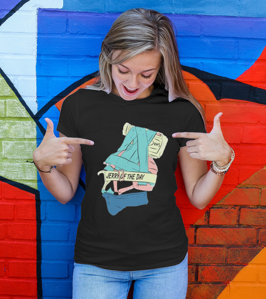 Jerry Of The Day VHS Straps Multicolor Gear T-Shirt