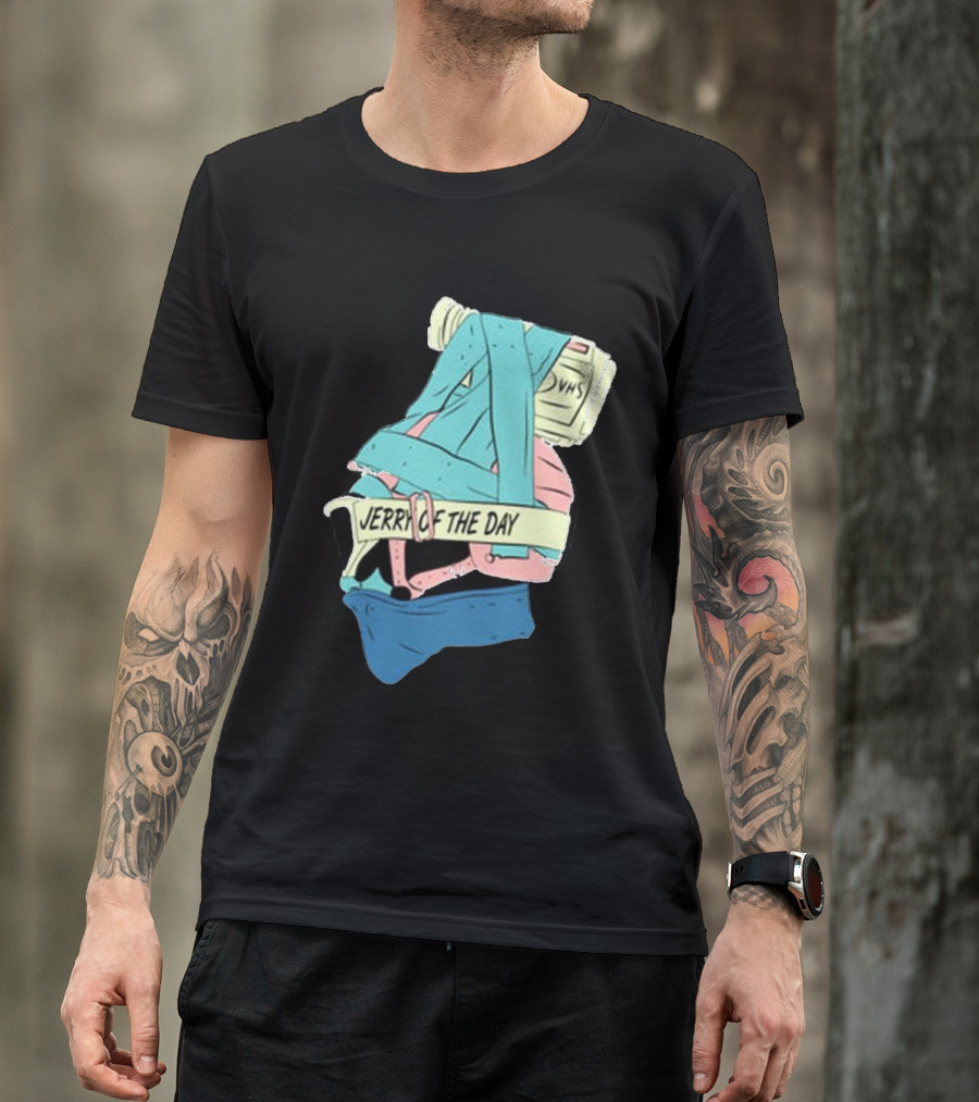 Jerry Of The Day VHS Straps Multicolor Gear T-Shirt
