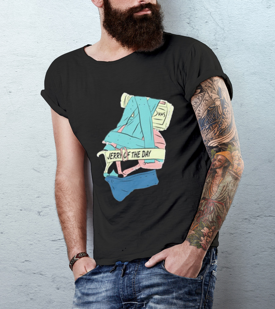 Jerry Of The Day VHS Straps Multicolor Gear T-Shirt