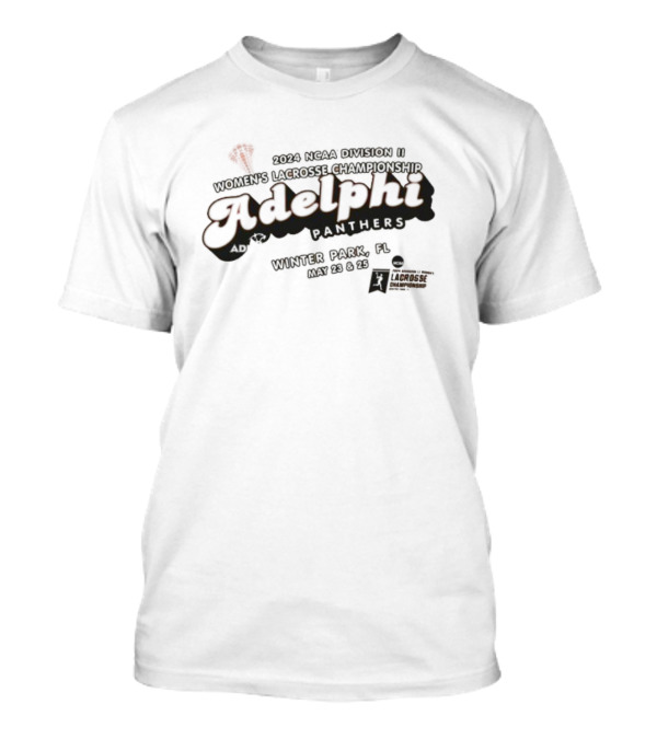 Adelphi Panthers 2024 NCAA Division II Women’s Lacrosse Championship Winter Park May 25 26 T-Shirt