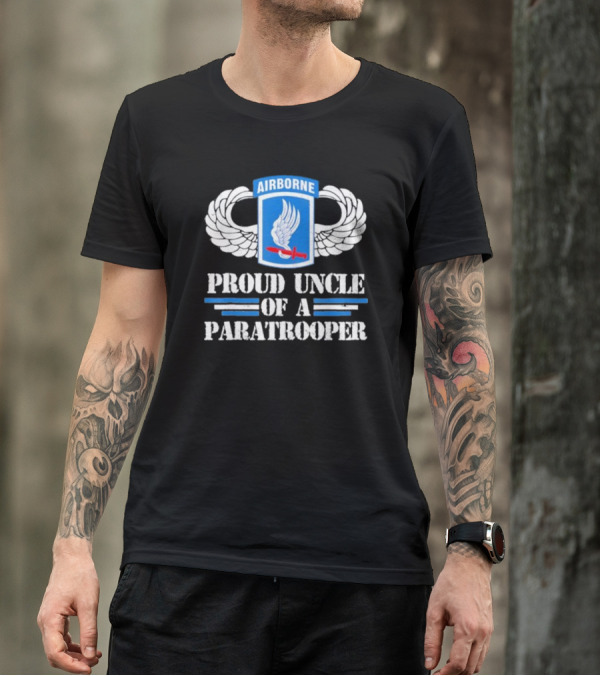 Airborne Wings Proud Uncle Of A Paratrooper T-Shirt