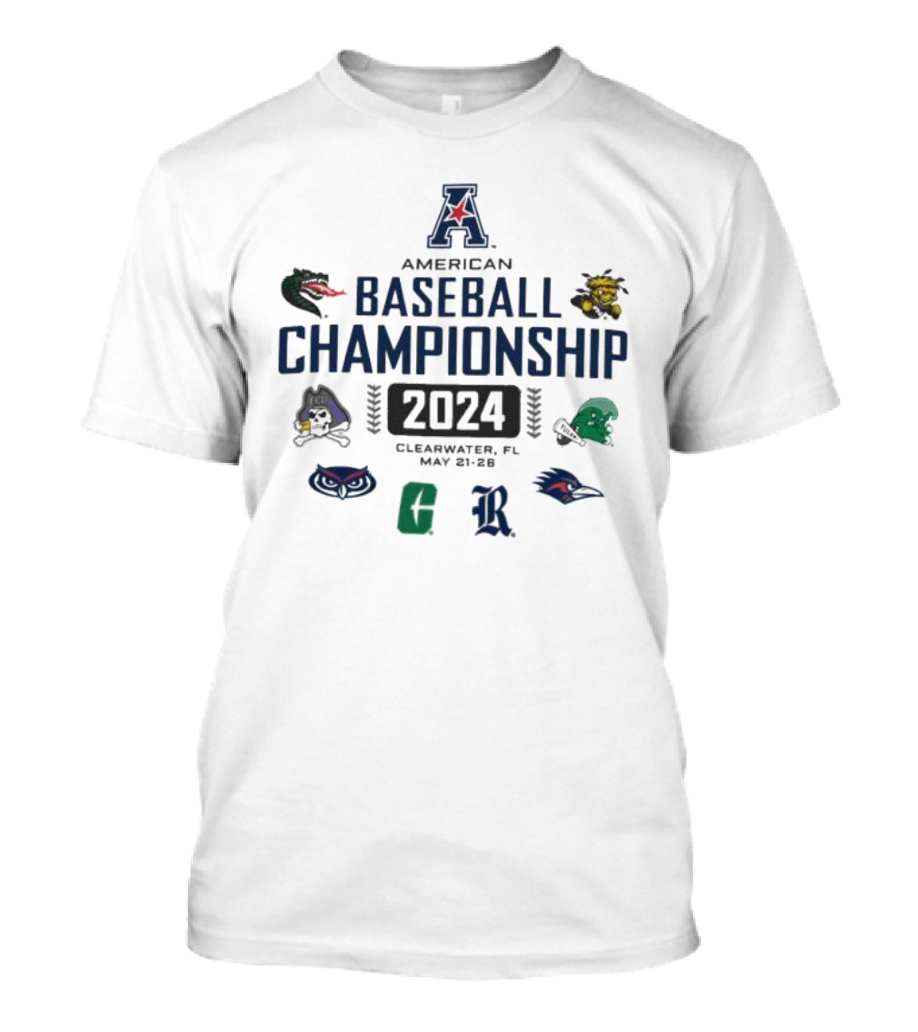 American Athletic Baseball Championship 2024 Clearwater T-Shirt