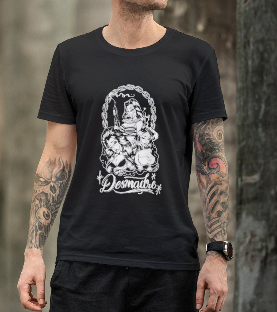 Desmadrexla Desmadre Baby Girl Chain Tattoo T-Shirt