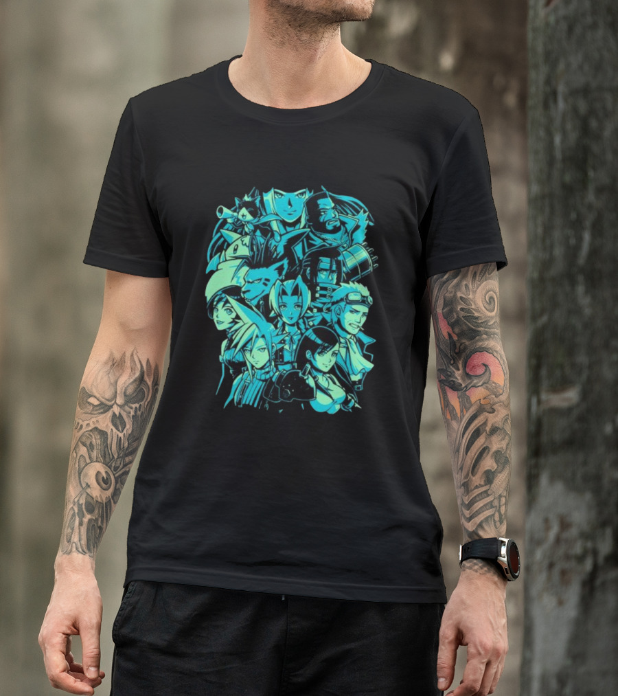 Fantasy Adventure Characters Pixeleyebat Final Quest Icons T-Shirt