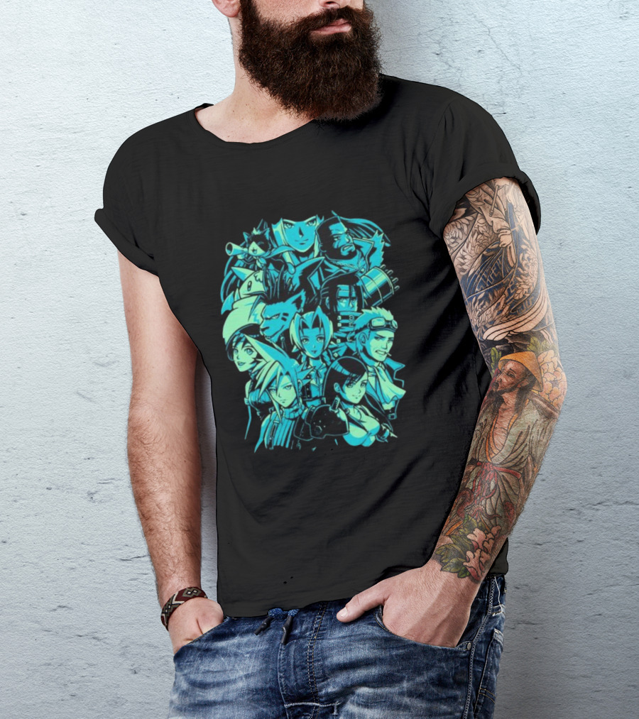 Fantasy Adventure Characters Pixeleyebat Final Quest Icons T-Shirt