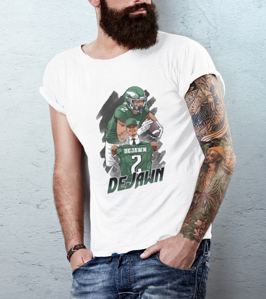 Philadelphia Eagles DeJawn Football Fan Jersey 2 T-Shirt
