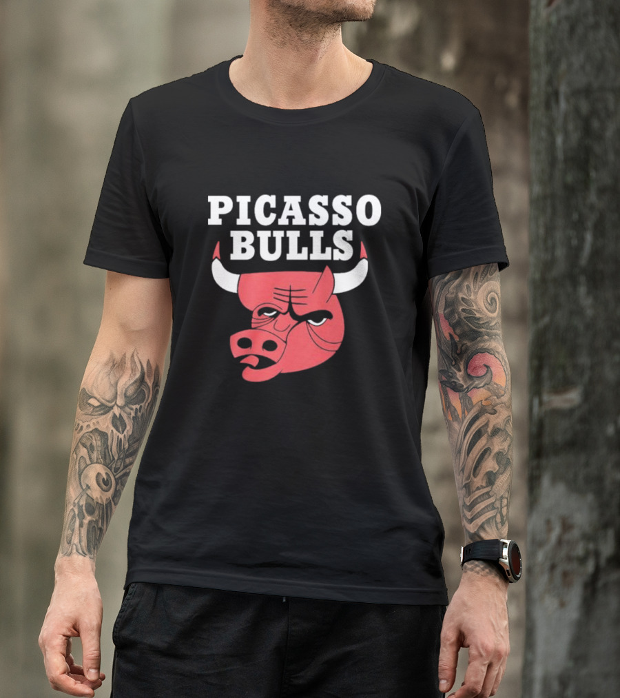 PICASSO BULLS Red Bull Head T-Shirt