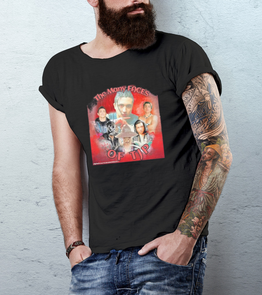 The Many Faces Of TJP Wrestler Transformations And Characters T-Shirt