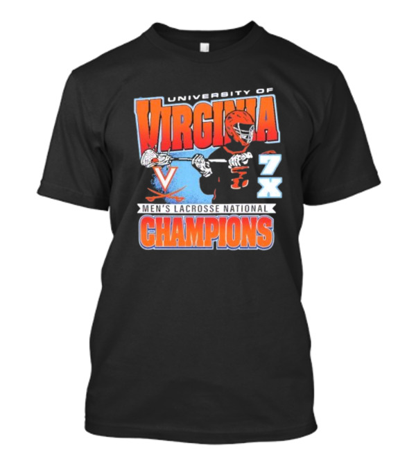 University Of Virginia Men's Lacrosse 7x National Champions T-Shirt