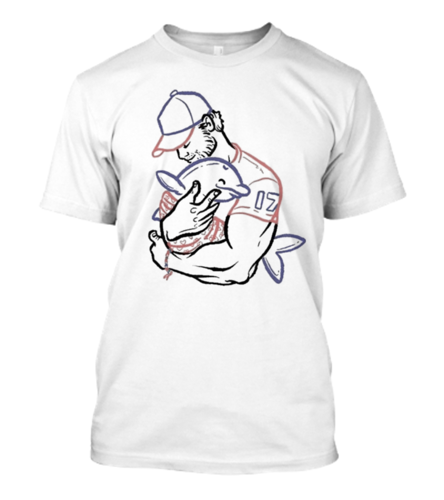 Father's Day Dolphin Player I Love You Dad T-Shirt