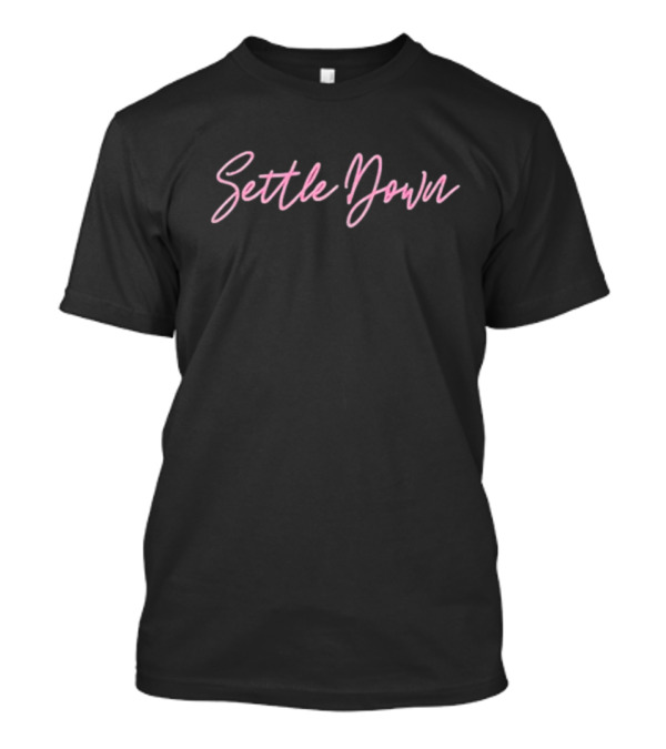 Jack Whitehall Settle Down Tour Pink Script T-Shirt