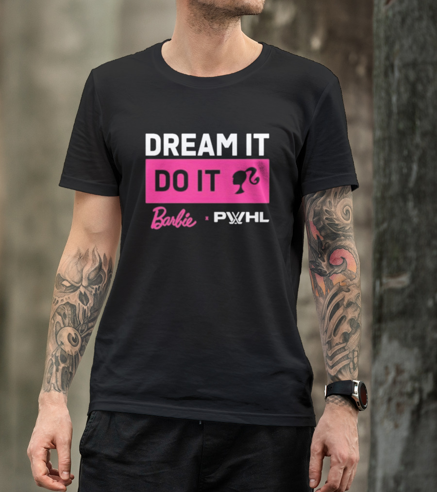 Barbie Dream It Do It X PWHL Collaboration T-Shirt