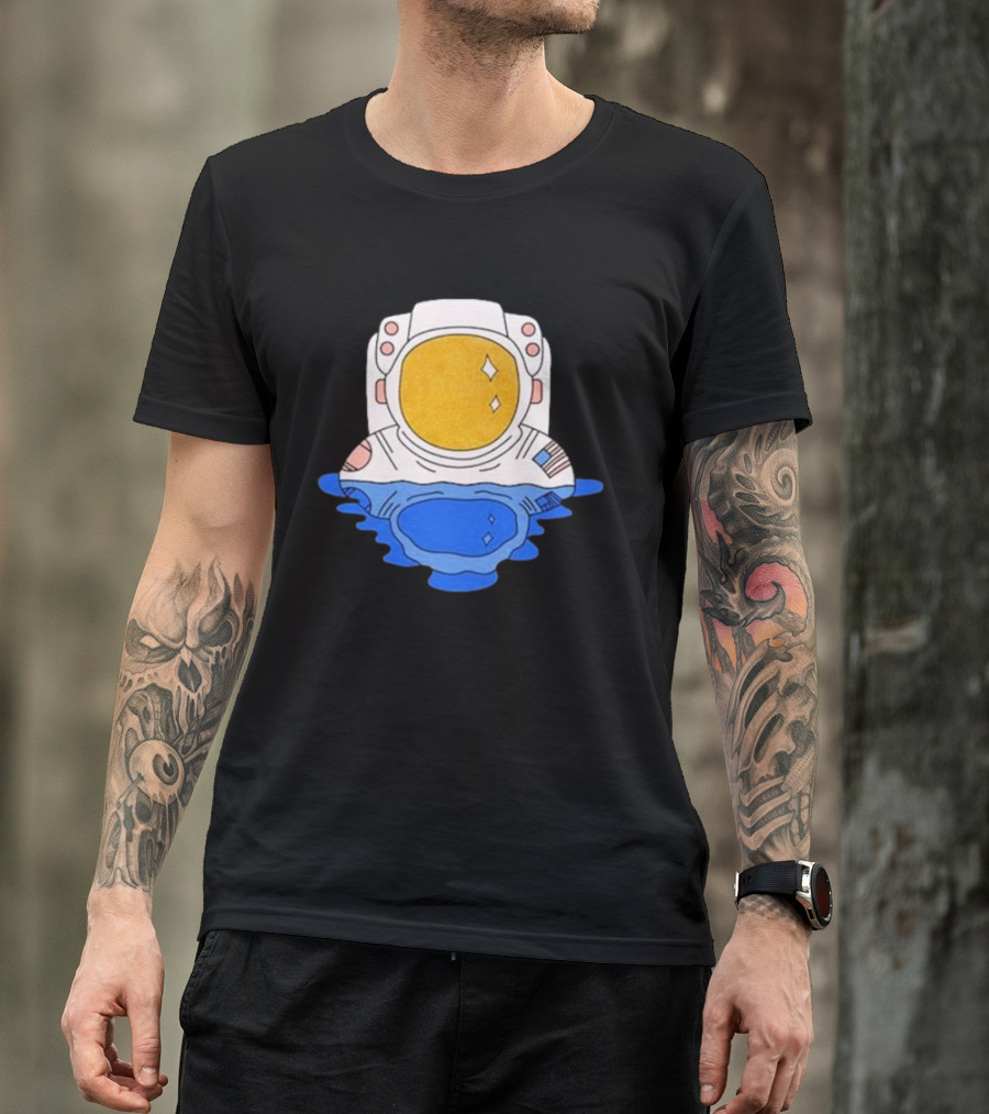 SciShow Buoyancy Lab Astronaut Floating In Water T-Shirt
