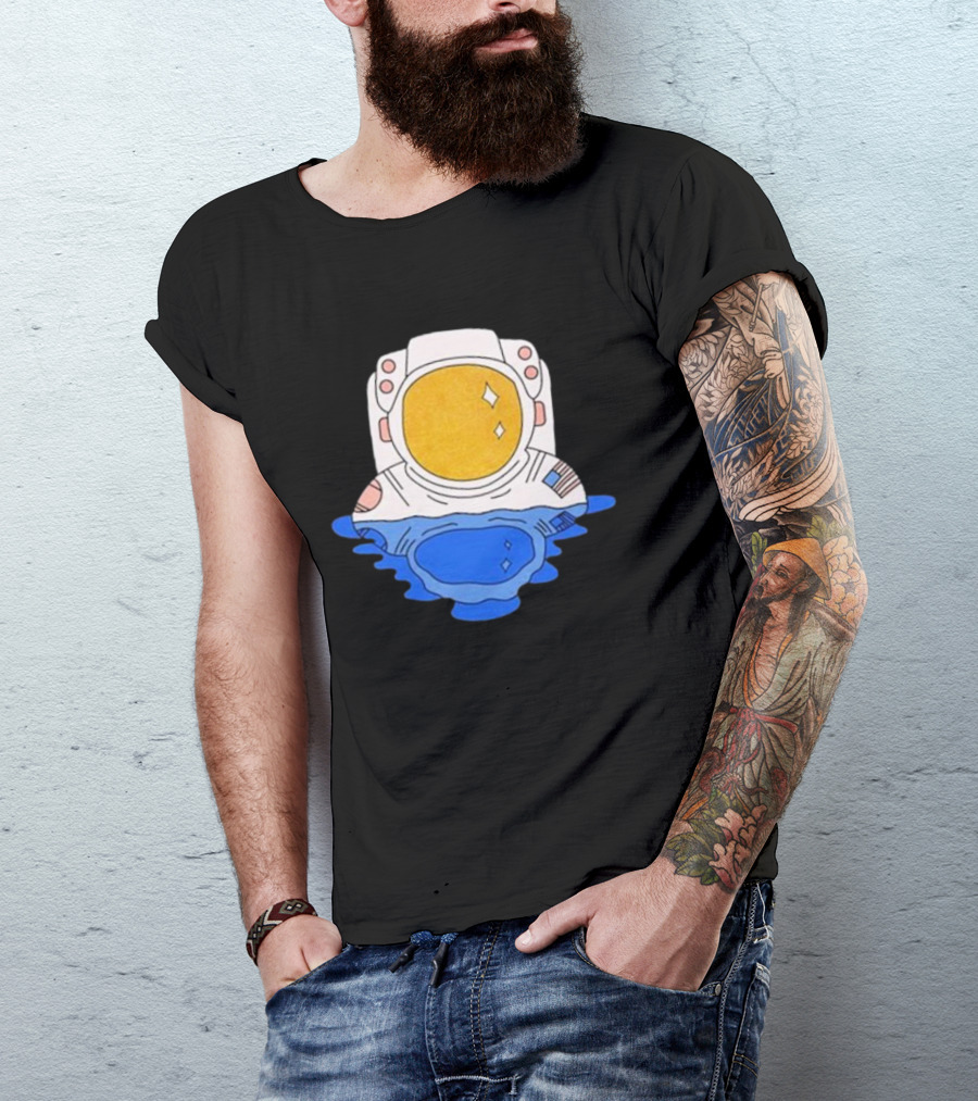 SciShow Buoyancy Lab Astronaut Floating In Water T-Shirt
