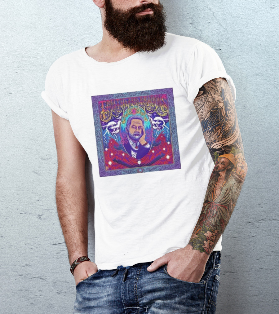 Truth And Dragons Psychedelic Portrait Neon T-Shirt