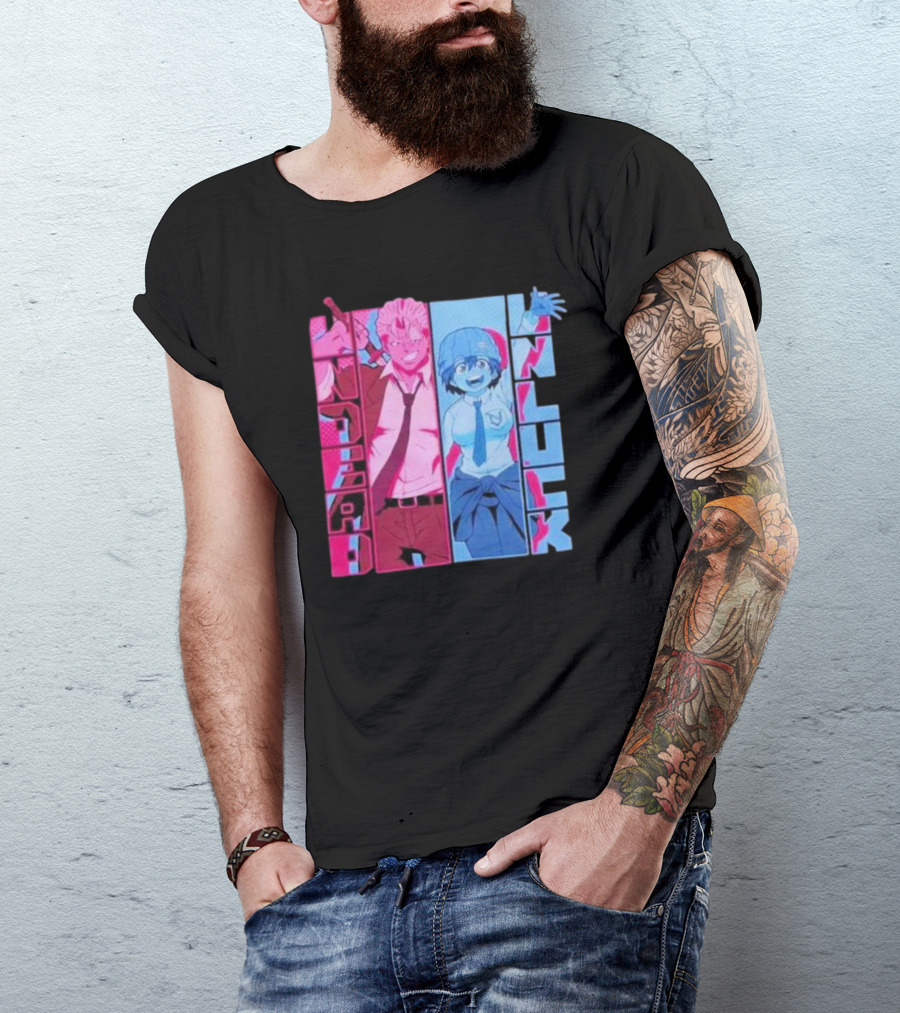 Undead Unluck Andy Fuuko Manga Panel T-Shirt