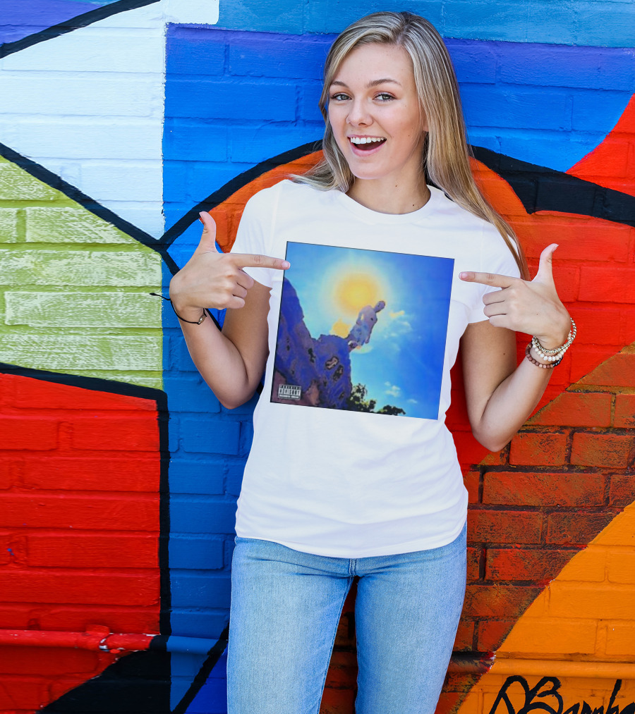 Wagmi Music Images Figure On Cliff With Sun And Clouds Cover T-Shirt