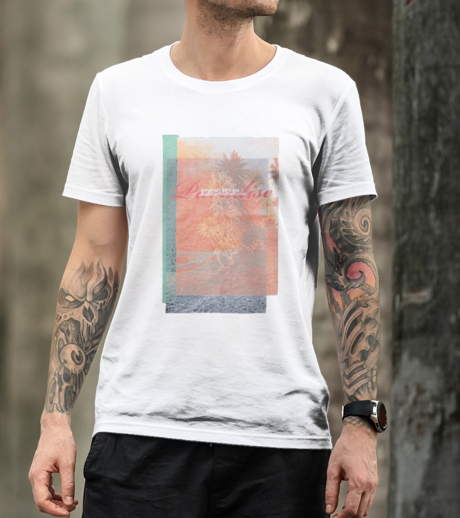 Paradise Studio Seven Tropical Overlay T-Shirt