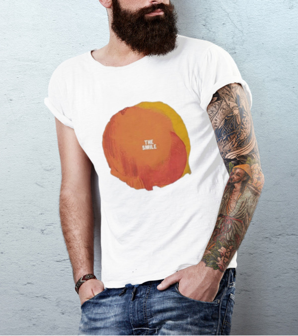 The Smile Sun Paint Texture Art Circle T-Shirt