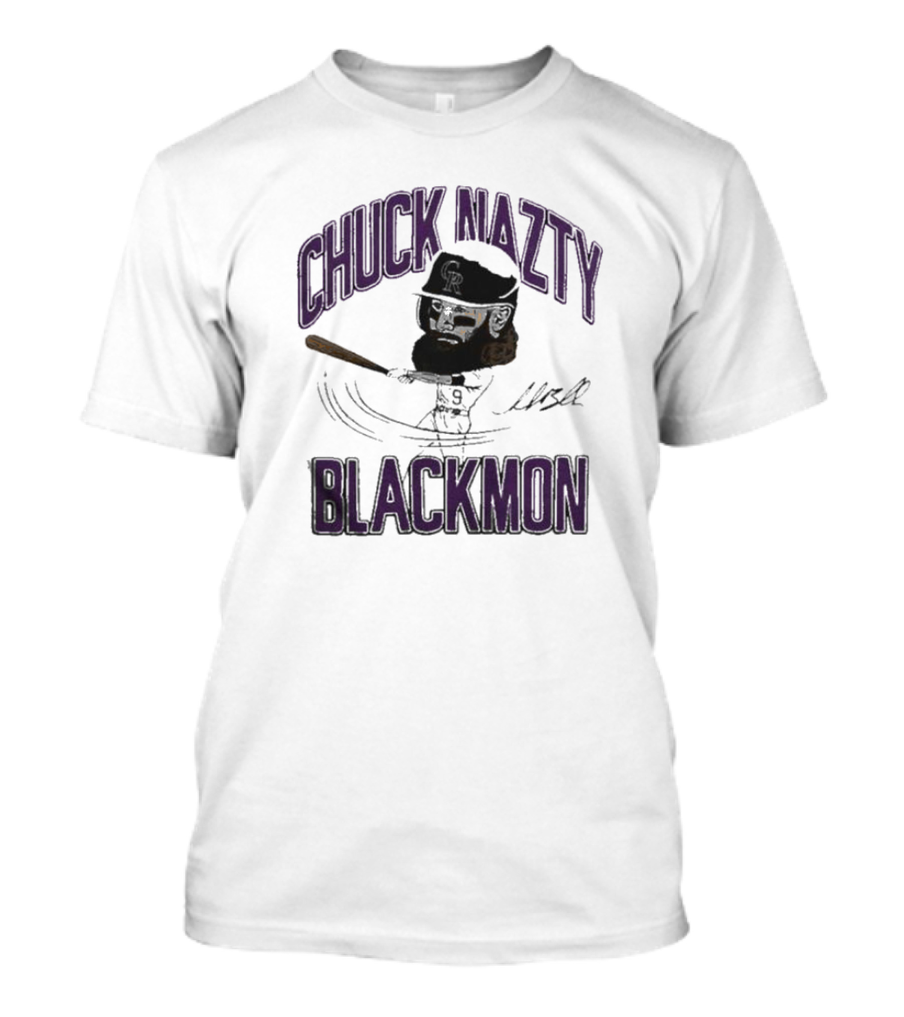 CHUCK NAZZY BLACKMON Signature Rockies T-Shirt