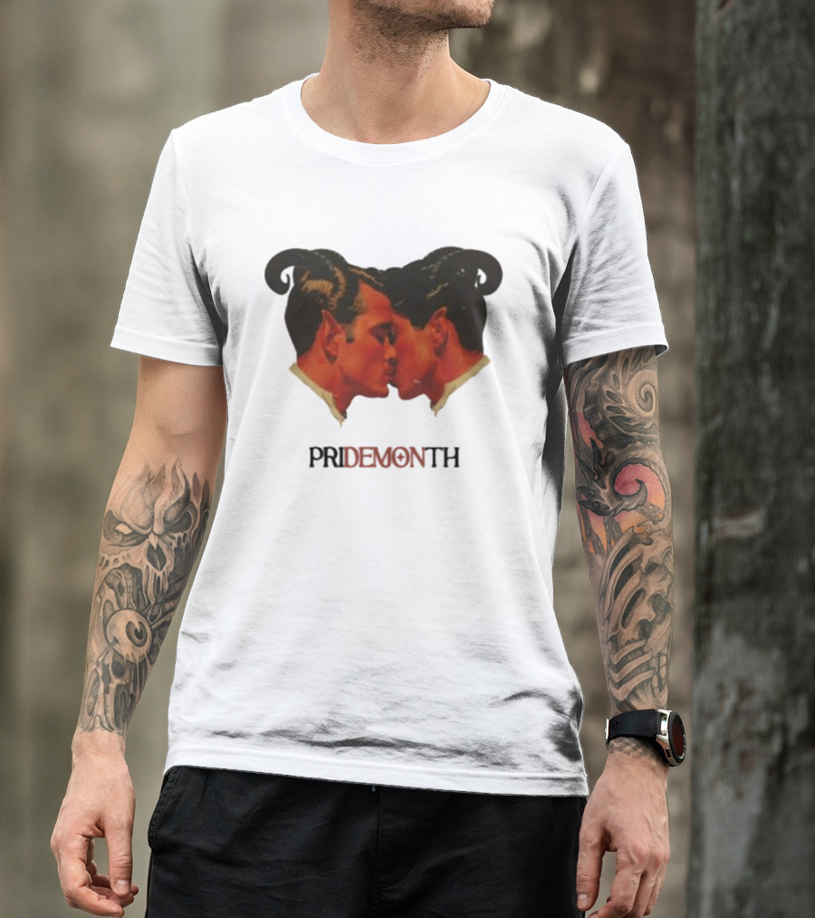 Vintage Fantasy Pride Month Pride Month Demon Lovers T-Shirt