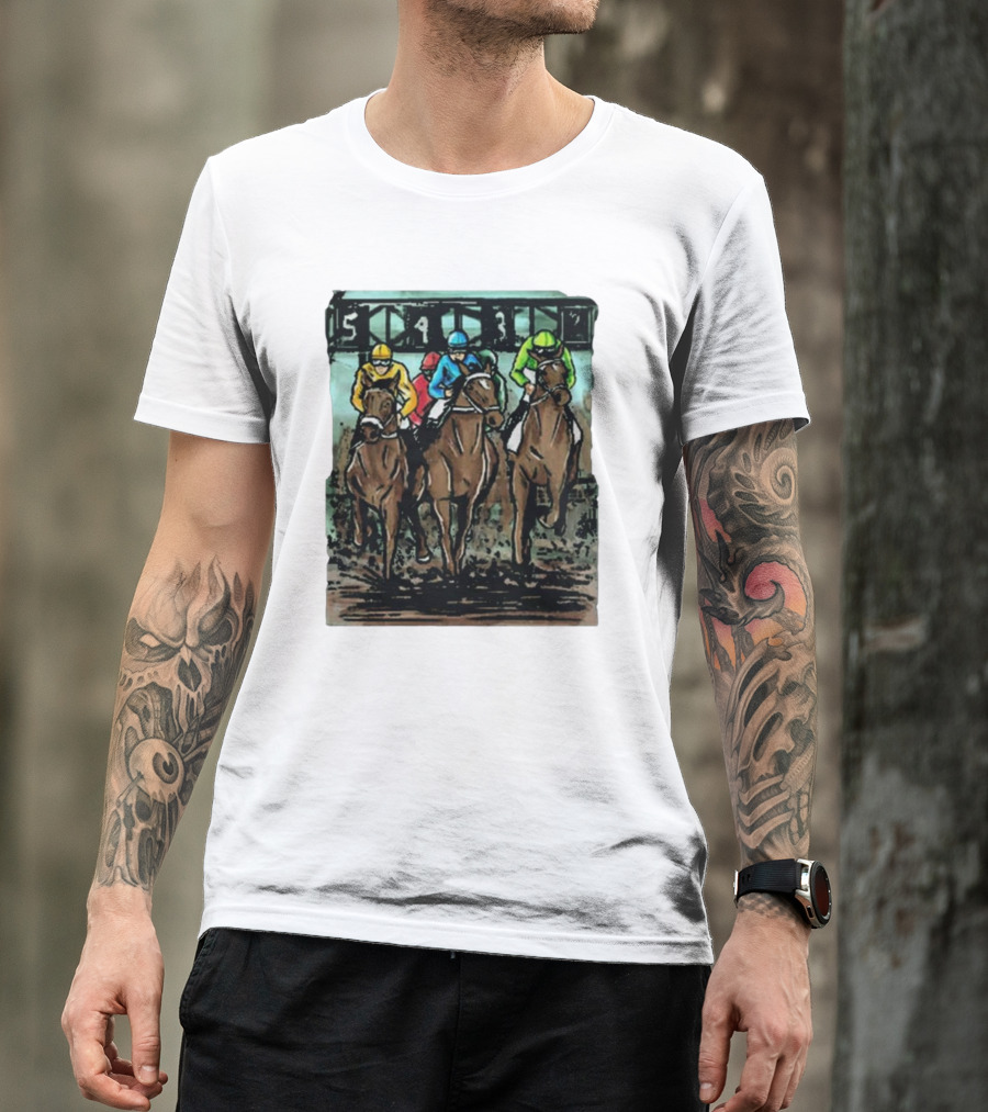 U Horse Races Waitlist Action 54321 T-Shirt
