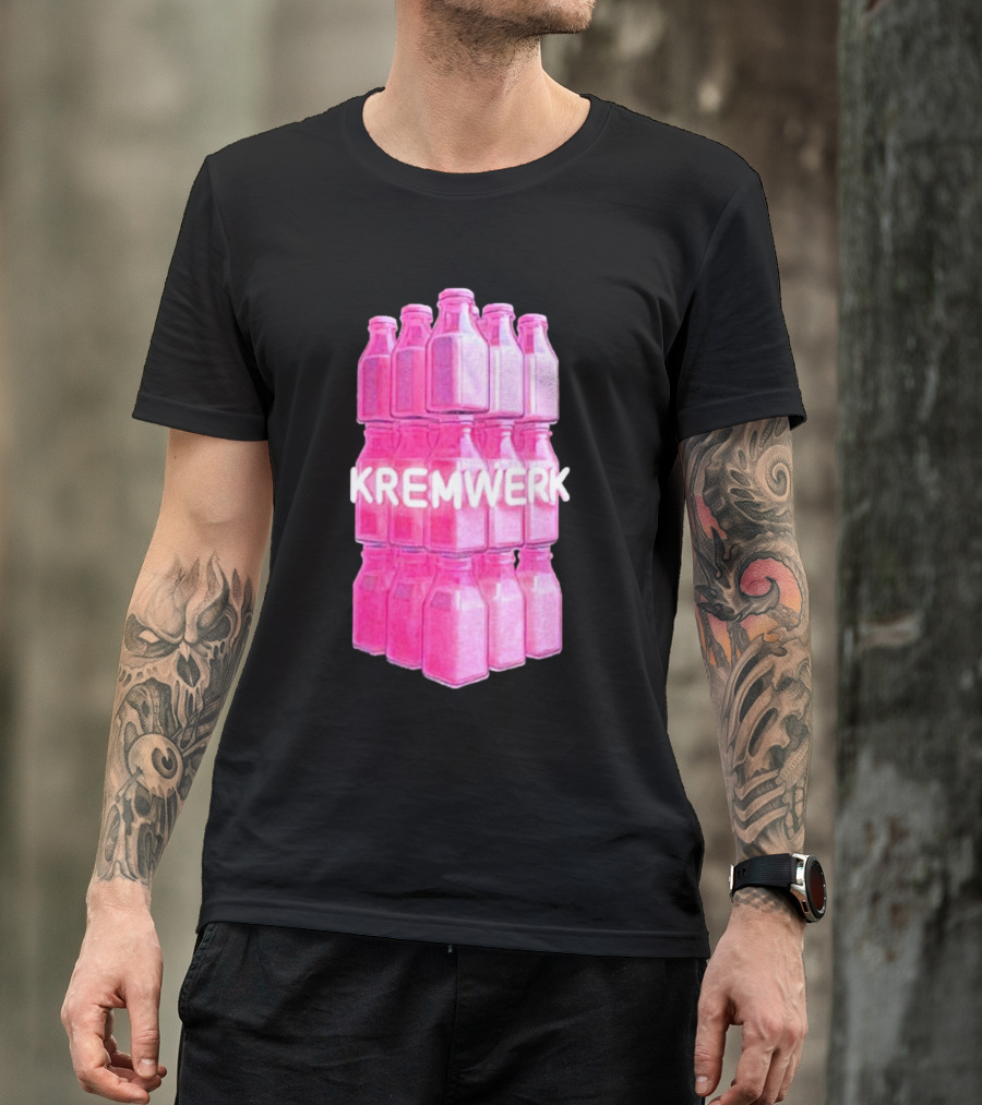 Kremwerk Seattle Wa Pink Cream Bottles Factory T-Shirt