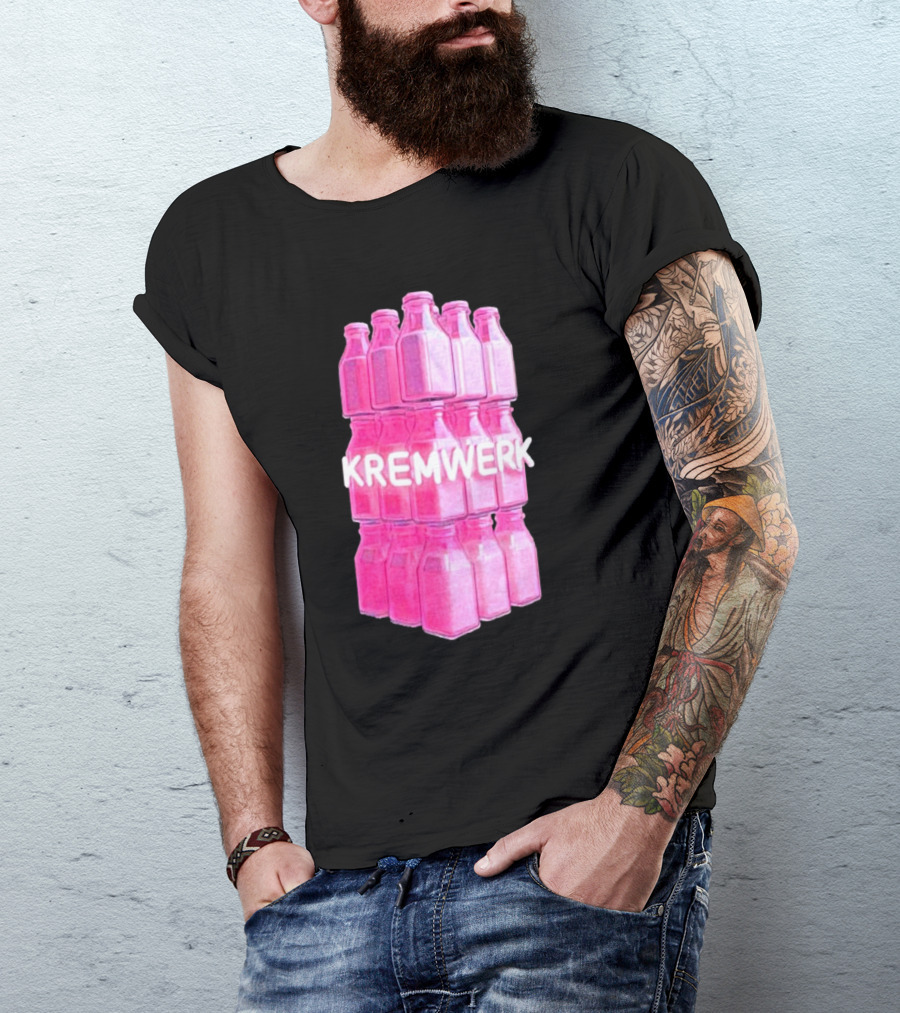 Kremwerk Seattle Wa Pink Cream Bottles Factory T-Shirt